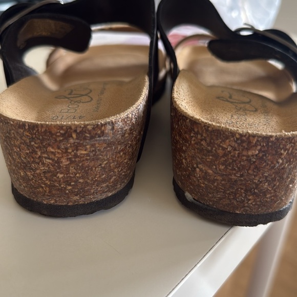 Bos & Co. lapo slide sandal - black nubuck leather Size EU 41/10 - Picture 8 of 9